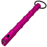 Kubotan Self-Defense Keychain with Emergency Whistle - Pink